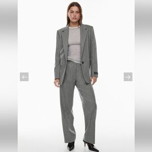 Wilfred Aritzia July trouser Pant Heather Medium Grey Size 2
